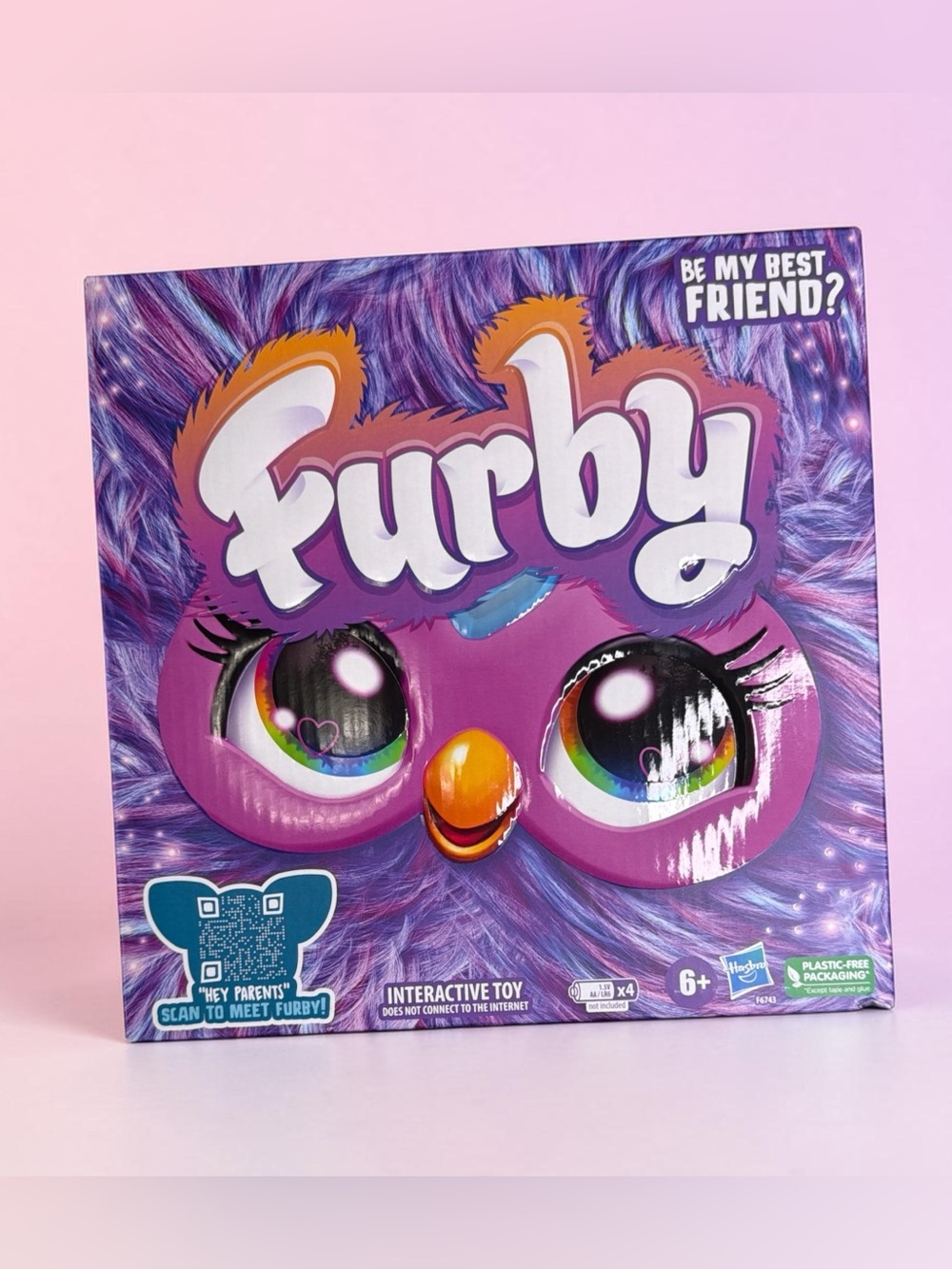 Hasbro Furby Plush Toy - Pink, Purple, Orange